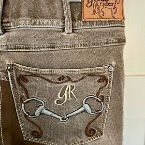 Rare! Goode Rider Women's Breeches with Embroidered Pocket